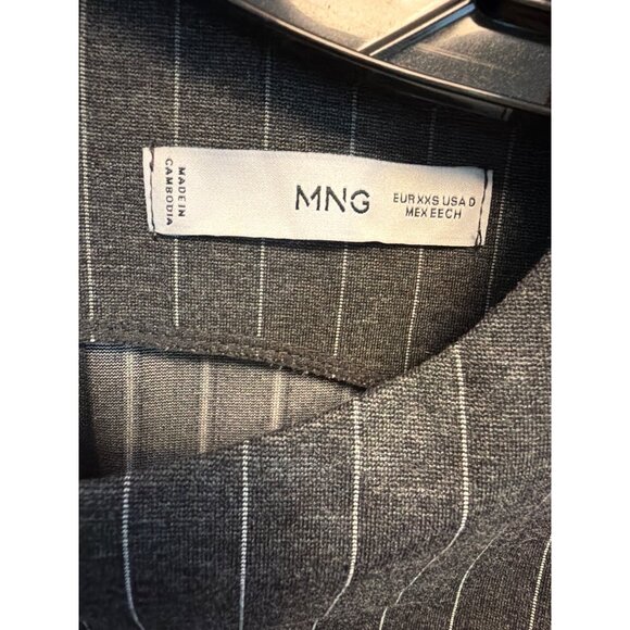 MNG Pinstripe Sheeth Dress Size 0 - Picture 2 of 3